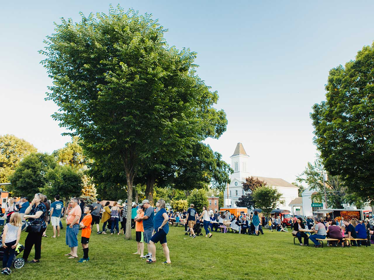 Belchertown Common on Food Truck Friday